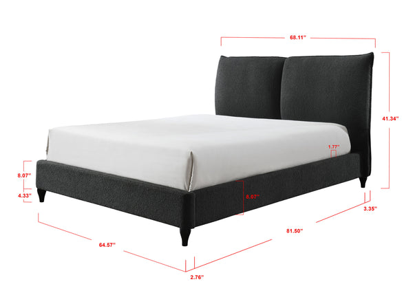 Jenn - King 2 Piece Bedroom Set - Charcoal