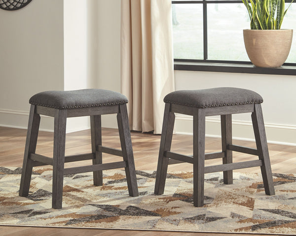 Caitbrook - Gray - 5 Pc. - Counter Table