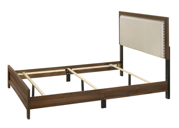  perfect for creating a serene and uncluttered space. The straightforward lines of the bed frame