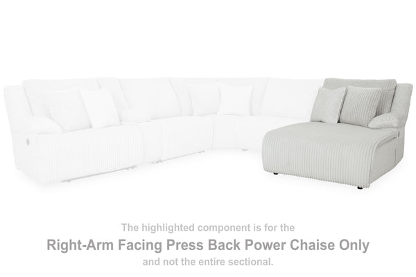 Top Tier - Alloy - Raf Press Back Power Chaise