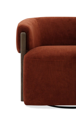 Finley - Swivel Accent Chair (Set of 2) - Island Rust