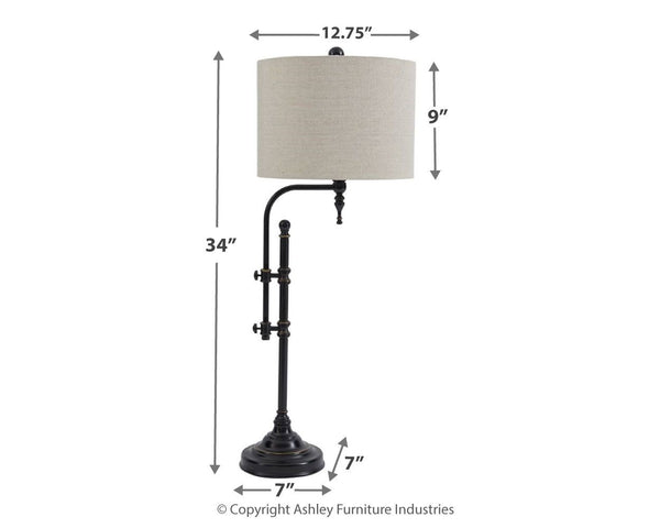 Anemoon - Black - Metal Table Lamp