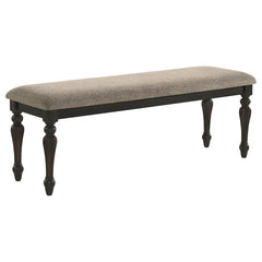 Instill casual elegance at a dining table or bring a refined touch to your entryway with a traditional backless bench. Its streamlined silhouette is accentuated with beautiful turned legs, offering classic character and dimensionality in any room. The ver