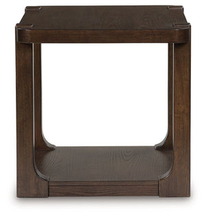 Breckington - Dark Brown - Rectangular End Table