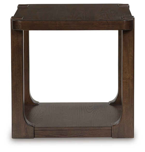Breckington - Dark Brown - Rectangular End Table