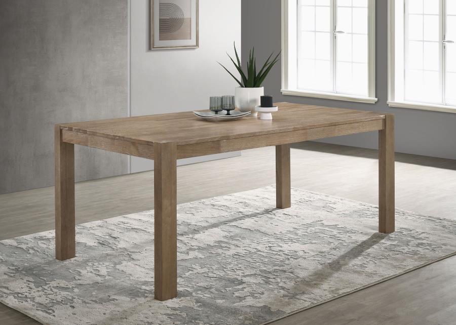 Establish an inviting space for family and friends to enjoy delicious meals with a rustic farmhouse dining table. The rectangular profile of the table offers versatility, blending beautifully in kitchens and dining rooms. It showcases lovely Asian hardwoo