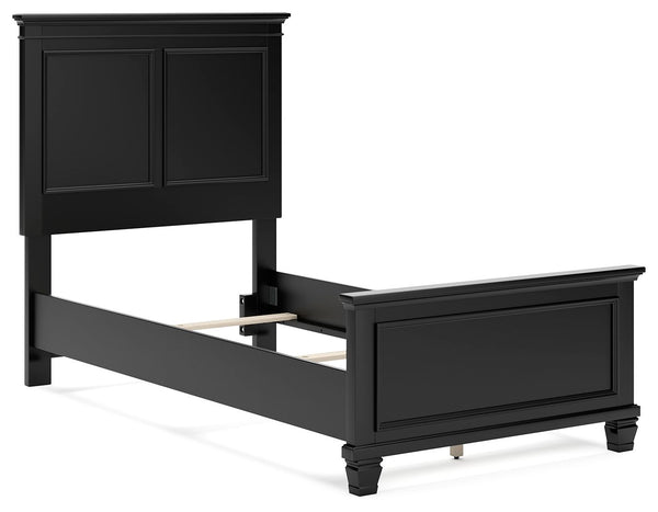 Lanolee - Black - Twin Panel Bed