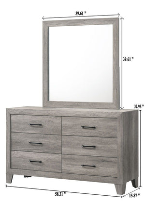 Hopkins - Twin 4 Piece Bedroom Set - Gray