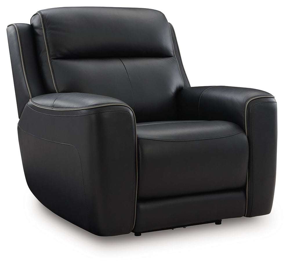 Relax like never before. This power recliner offers the look and feel of leather at a comfortably affordable faux leather price. With chic tailoring and stylish welting, it creates a sophisticated presence and makes a lasting impression. And when you-'re 