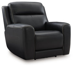 Relax like never before. This power recliner offers the look and feel of leather at a comfortably affordable faux leather price. With chic tailoring and stylish welting, it creates a sophisticated presence and makes a lasting impression. And when you-'re 
