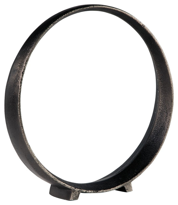 A modern take on classic geometric design, this sculpture rounds out your decor in sleek style. The black finish has an edgy appeal that remains versatile, suiting spaces from contemporary to casual.<br/><br/><b>Product Features</b><ul><li>Set of 2</li><l