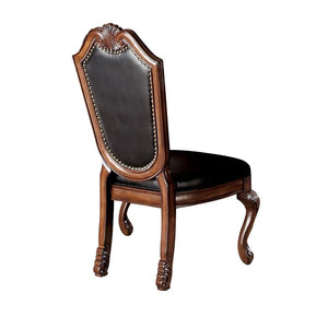 Chateau De Ville - Side Chair (Set of 2) - Black PU & Cherry