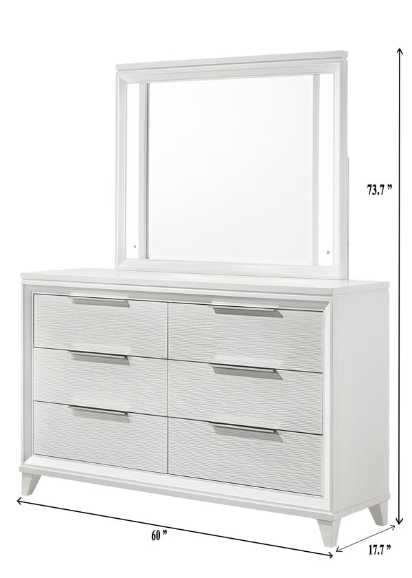 Cressida - Queen 5 Piece Bedroom Set - White