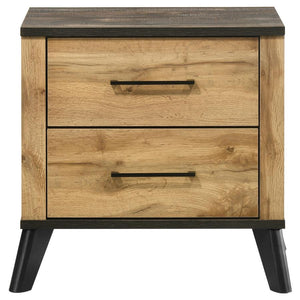  accented by matte black finished metal pull handles