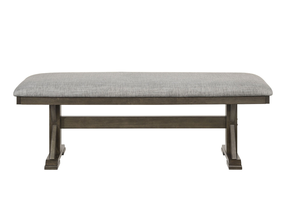 Bring rustic elegance to your dining space with this stunning farmhouse-inspired dining set, designed for both style and functionality. The beautifully crafted table features a robust trestle base, adding character and durability, while its rich wood fini