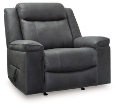 Indulge in larger-than-life style with this recliner. Intentionally crafted to provide extra support, its generously sized seat and high back invite you to sit back and settle in. When youâ€™re ready to recline, a smooth one-pull motion puts you in the co