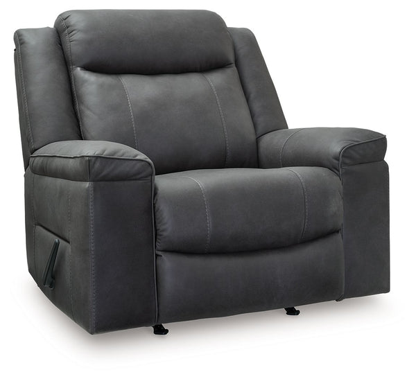 Indulge in larger-than-life style with this recliner. Intentionally crafted to provide extra support, its generously sized seat and high back invite you to sit back and settle in. When youâ€™re ready to recline, a smooth one-pull motion puts you in the co
