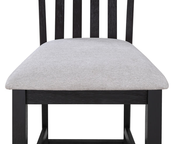 Delfin - 5 Piece Dining Room Set - Gray / Black