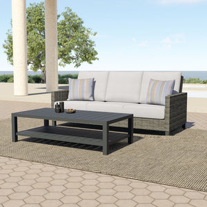  featuring a sleek patio sofa and matching coffee table