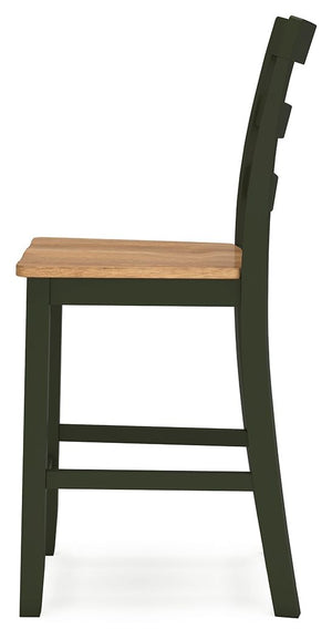 Gesthaven - Natural / Green - Barstool (Set of 2)