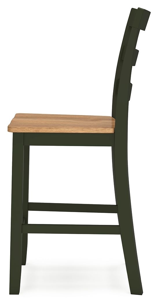 Gesthaven - Natural / Green - Barstool (Set of 2)