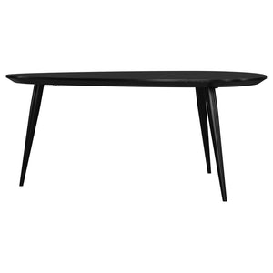Odessa - Triangular Solid Wood Coffee Table - Black