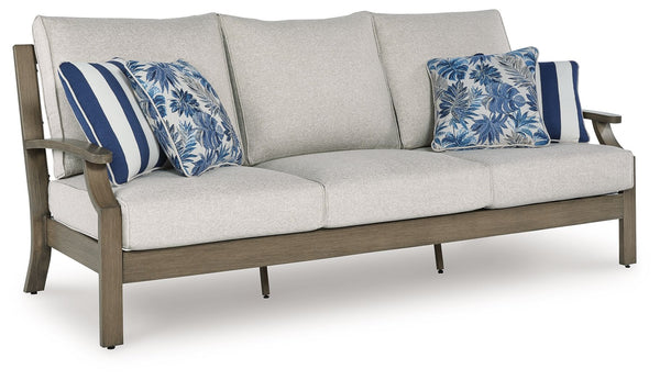 Experience the perfect combination of durability and style with this outdoor sofa. Enhanced by sumptuously soft yet durable cushions wrapped in high-performing, low-maintenance Nuvella+â„¢ fabric, it-'s designed to provide you with years of enjoyment. Thi