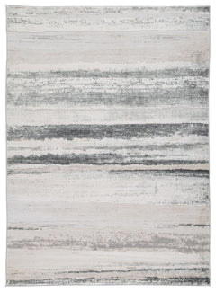 Set off your decor in sophisticated style with this area rug. With a high-low abstract design in cream, gold, sage and shades of gray, it complements a variety of interior design themes.<br/><br/><b>Product Features</b><ul><li>Made of heat set polypropyle