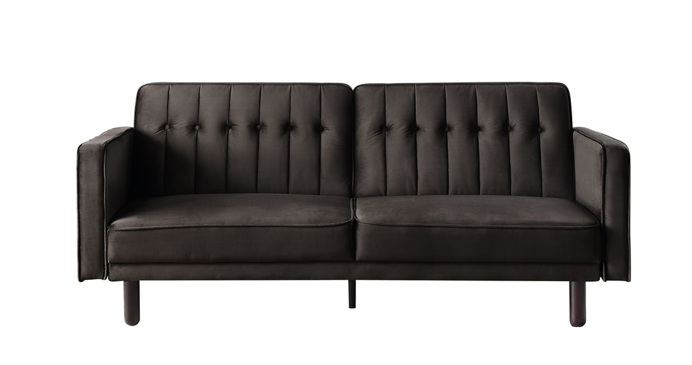 Seat Construction: Full FoamWooden Inner FrameWood LegsKD Leg & ArmrestTight Back & Seat Cushion Button Tufted Back Convertible from Sofa to Sleeper<br/><br/><b>Product Features</b><ul><li>Seat Construction: Full Foamâ€§Wooden Inner Frameâ€§Wood Legsâ€§KD
