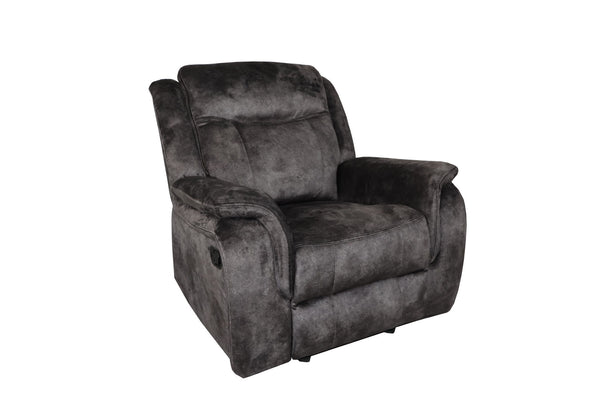 The Park City Glider Recliner in Gray offers a perfect blend of durability, comfort, and style. Constructed with a sturdy frame of premium hardwoods and plywood, it ensures long-lasting stability and support. The cushions, made with resilient foam and adv