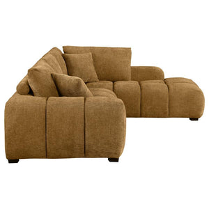 Camacho - Upholstered Chaise Sectional Sofa - Amber