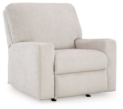 Looking to make a simply chic statement with color? Liven up your living room with this rocker recliner. Its trend-right light neutral upholstery is a perfect blank canvas for adding pops of color. Pairing posh style with everyday comfort, this piece is a