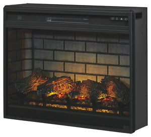 this fireplace insert with faux firebrick surround operates with or without infrared heat an