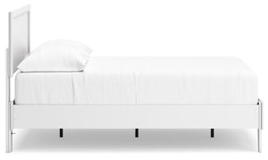 Hallityn - White - Full Panel Platform Bed