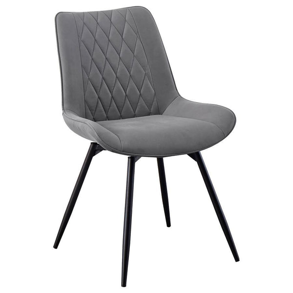  the diamond-quilted interior adds rich texture and an elevated touch. A padded bucket seat with a tall backr