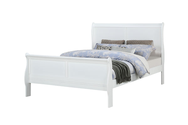 Elevate your sanctuary with this timeless bedroom collection that exudes classic charm with a modern twist. Each piece is bathed in a crisp, white finish that brings a bright and airy feel to any space. The elegant bed anchors the room with its gracefully