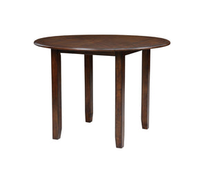  fitting into compact spaces with ease. The dining table and chair legs are crafted of s
