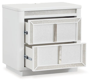 Chalanna - White - Two Drawer Night Stand