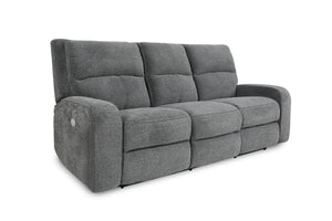 Polaris - Power Reclining Sofa And 2 Recliners - Bizmark Gray