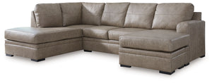Bring a touch of indulgence and affordability into your home. This sectional with chaise prioritizes comfort to fit your modern lifestyle, with richly neutral leather and faux leather upholstery embracing you in irresistibly soft seating. It-'s a chic, co