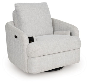 Alainmont Next-Gen Nuvella - Stone - Swivel Power Recliner