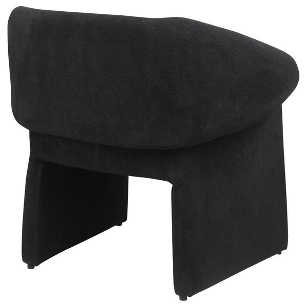 Ramsey - Upholstered Sloped Arm Accent Chair - Black