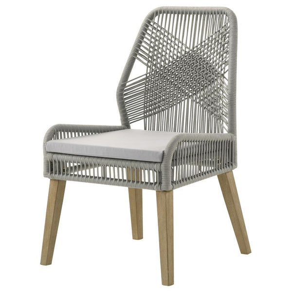 Nakia - Woven Rope Dining Side Chairs (Set of 2) - Gray