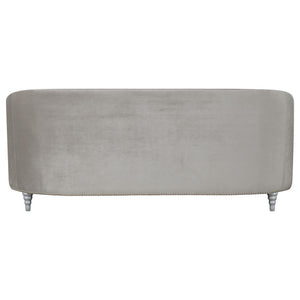 Avonlea - Upholstered Sloped Arm Sofa Velvet - Pearl Silver