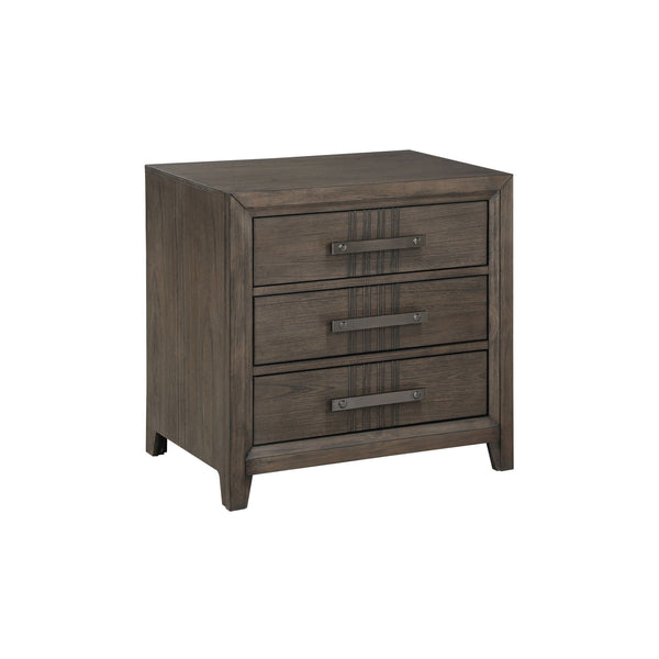 The Landon 3-Drawer Nightstand offers a perfect combination of durability, style, and functionality, making it an essential addition to any bedroom. Expertly crafted from solid Pine, high-quality engineered woods, and genuine Mindi wood veneers, this nigh