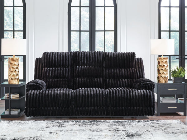  but one look at this power reclining sofa makes us want to settle in and never leave. Thereâ€™s so much to loveâ€”we-'ll start with its cozy corduroy and stylish contemporary design. Did we mention the generous seat and tall bac