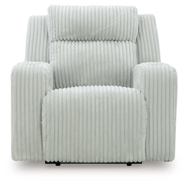 Forest Lake - Alloy - Power Recliner With Adj Headrest