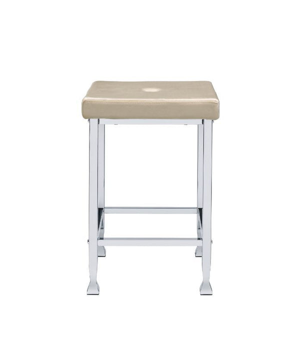  this versatile counter high table is design with two open shelves on the base. Comprised of stark lines and sleek angles