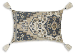 This accent pillow brings a subtle pop of pattern to your sofa or bed. Classically styled and modern boho-inspired spaces are both well-suited to its traditional medallion pattern. Tassel edges add welcome texture to this accent piece.<br/><br/><b>Product