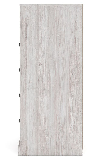 Paxberry - Whitewash - Five Drawer Chest